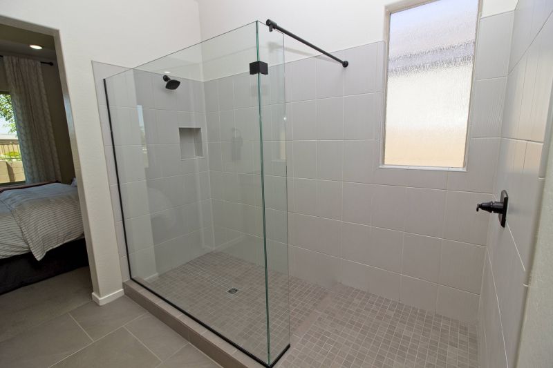 Open Shower with Minimal Framing